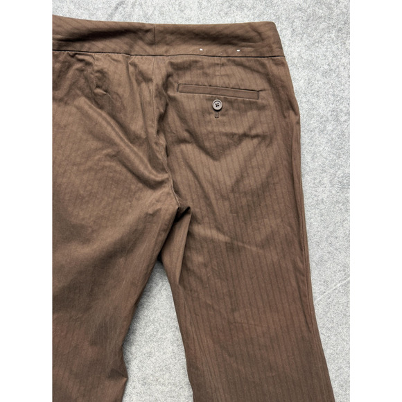 Vintage Gapstretch Pants Womens 2R Brown Modern Fit Flare Stretch Trousers Y2K - Picture 16 of 16
